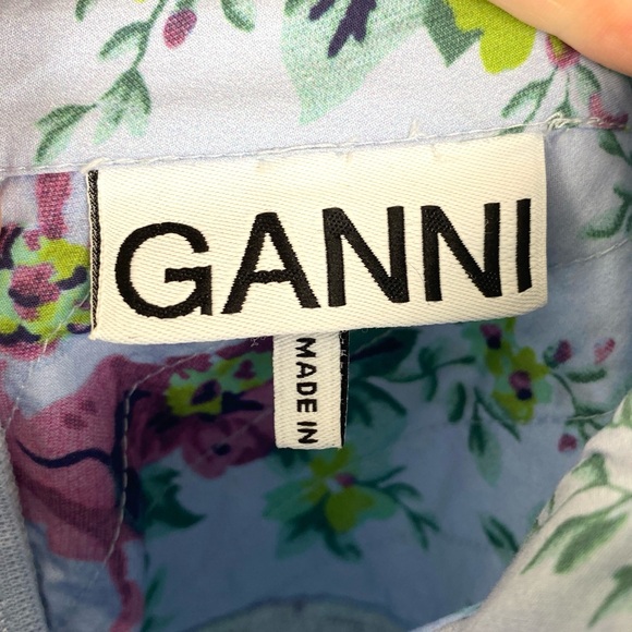 GANNI Floral Midi Skirt Quilted - Picture 7 of 10